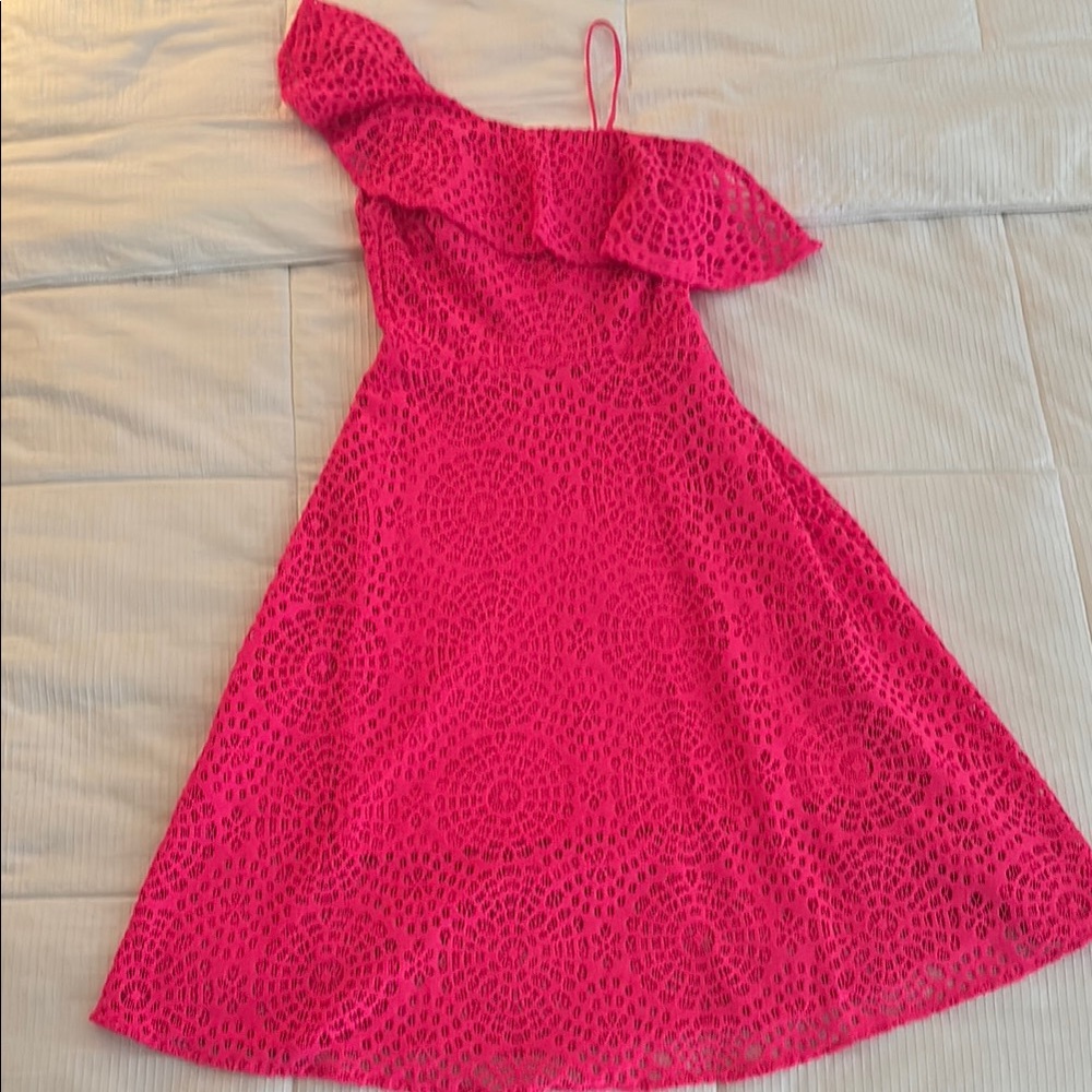 Lilly Pulitzer Vibrant Pink Lace Dress
